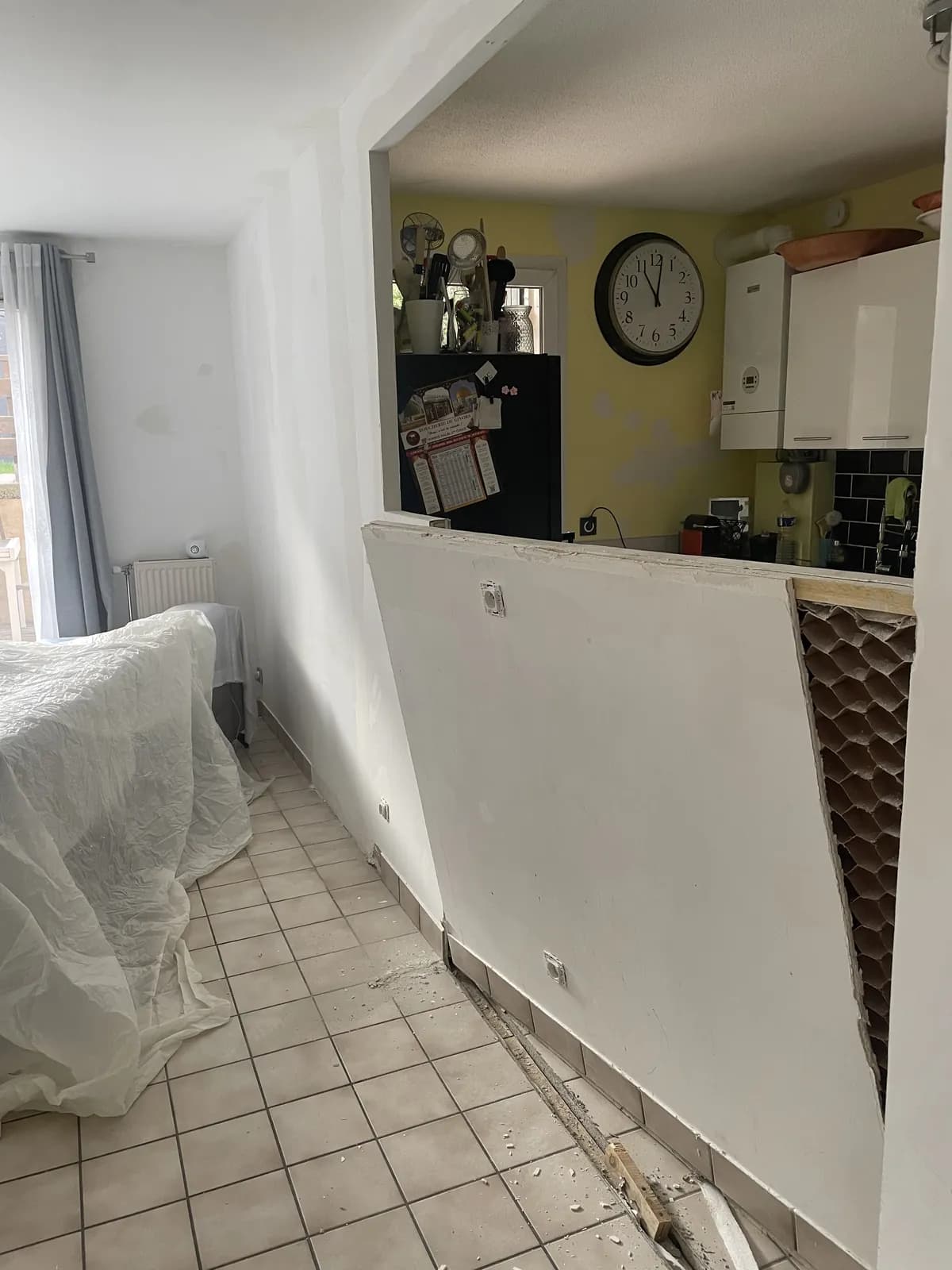 Ouverture entre les espaces — Rénovation intérieure, chantier Molla Travaux à Lyon