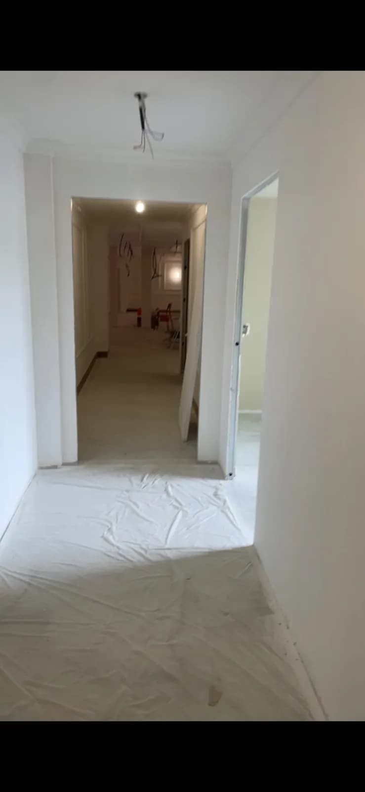 Circulation protégée — Peinture & finitions, chantier Molla Travaux à Lyon