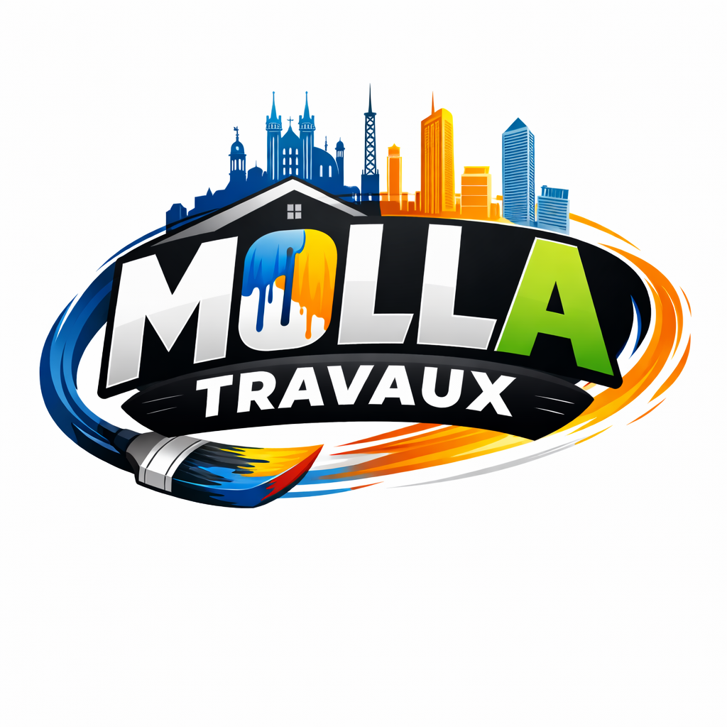 Molla Travaux, entreprise de rénovation intérieure spécialisée en peinture, placo, revêtements de sols et travaux de rénovation.